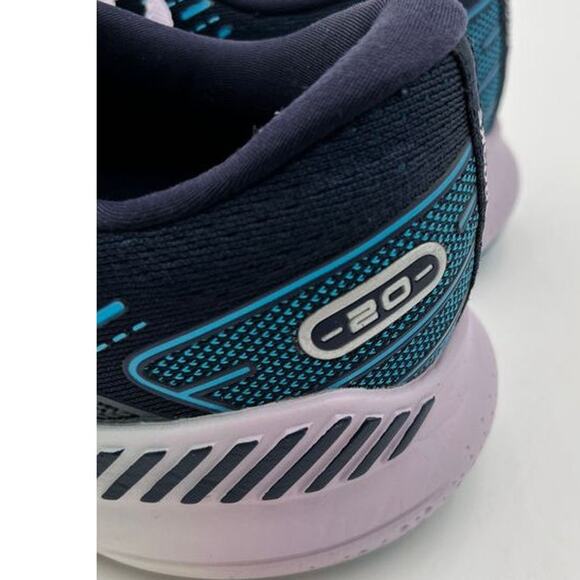 Brooks Glycerin GTS 20 Womens Size 9.5 Running Shoes Navy Blue Teal 1203701B499 - Picture 12 of 14